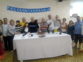 2013: José Auro celebrando seu aniversário.