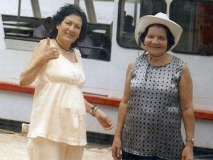 Irmãs e Amigas: Silvina (E) e Virgínia (D), durante passeio em Barra Bonita / SP.